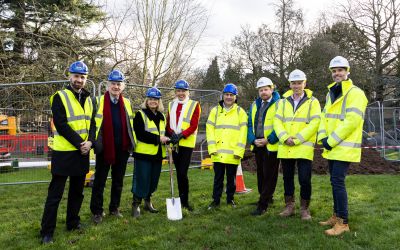 NEWS: The first spade hits the ground as construction begins at Malvern Theatre