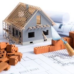 Illustration of house construction