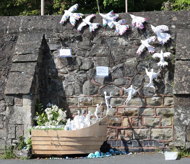 Pictured: A well at Malvern Link Railway Station decorated with birds. Taken in 2019.