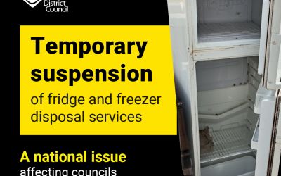 NEWS: Temporary suspension of fridge and freezer collections due to national issue